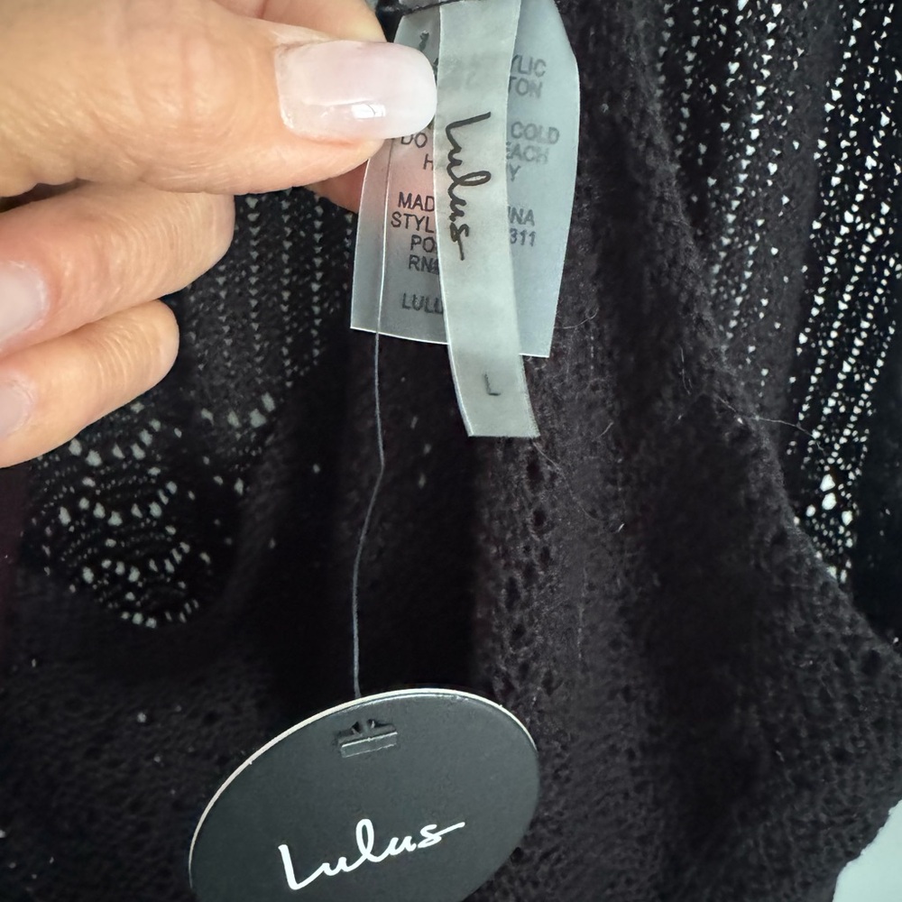 Lulu's Black swim cover up - Picture 3 of 3